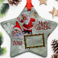 santa baby Angels Merry Christmas 2010 ornament  143 - Ornament (Star)