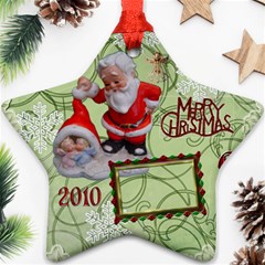 santa baby Angels Merry Christmas 2010 ornament  145 - Ornament (Star)
