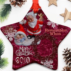 santa baby Angels Merry Christmas 2010 ornament 148 - Ornament (Star)