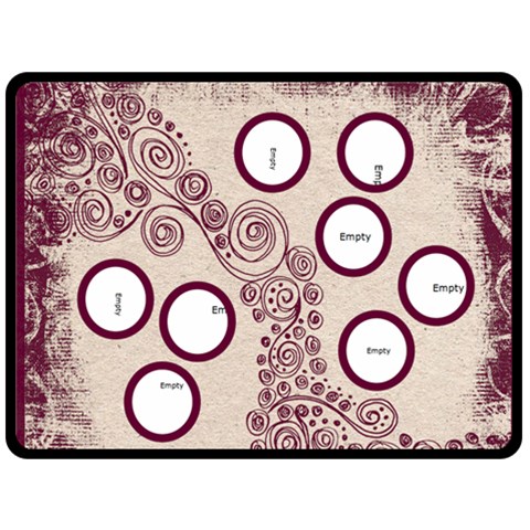 Magenta Multy Frame Funky Fantasia Fleece Extra Large By Catvinnat 80 x60  Blanket Front