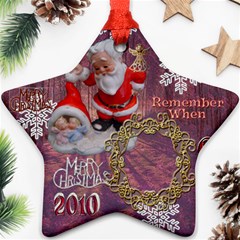 santa baby Angels Merry Christmas 2010 ornament 149 - Ornament (Star)