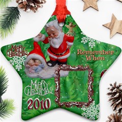 santa baby Angels remember when 2010 ornament 152 - Ornament (Star)