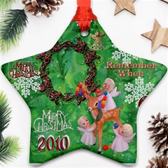 Angels reindeer remember when 2010 ornament 153 - Ornament (Star)