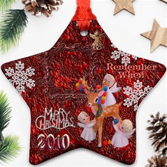 Angels reindeer remember when 2010 ornament 156 - Ornament (Star)