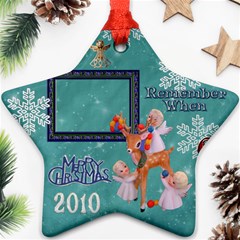 Angels reindeer remember when 2010 ornament 161 - Ornament (Star)