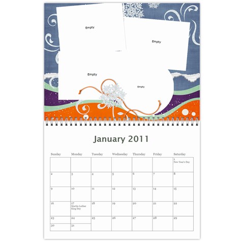 2011 Calendar By Angela Cole Jan 2011