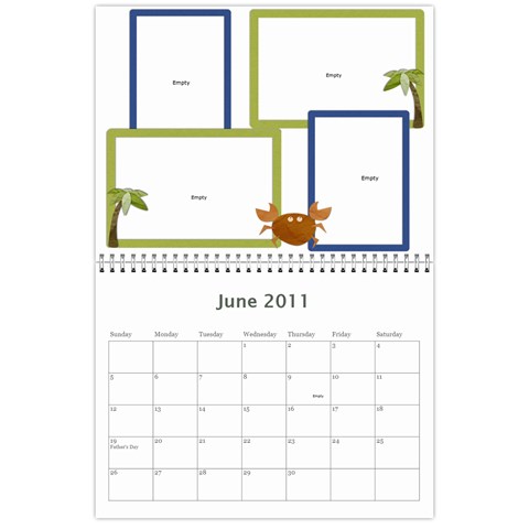 2011 Calendar By Angela Cole Jun 2011