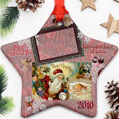 santa remember when 2010 ornament 177 - Ornament (Star)