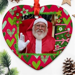 Holiday Tree & Heart ornament - Ornament (Heart) Holiday Tree & Heart ornament - Ornament (Heart)