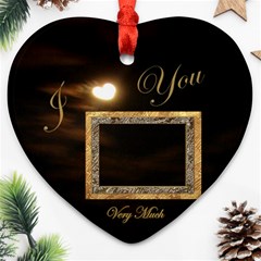 I Heart You Christmas Ornament - Ornament (Heart) I Heart You Christmas Ornament - Ornament (Heart)