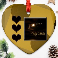 I heart you gold1 Ornament - Ornament (Heart) I heart you gold1 Ornament - Ornament (Heart)