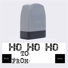 Ho Ho Ho Christmas Present Rubber Stamp