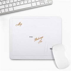 I Heart belongs to you heart Large Mousepad I Heart belongs to you heart Large Mousepad