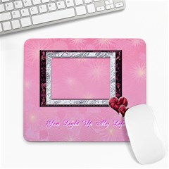 You light up my life4 heart Large Mousepad