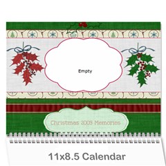 Xmas calendar 2009-for danny-finished - Wall Calendar 11  x 8.5  (12-Months)