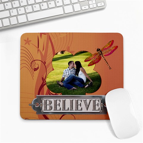 Believe Large Mouspad By Lil Front
