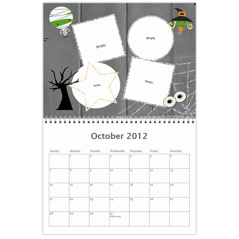 Calendar By Cathy Oct 2012