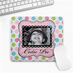 cutie pie mousepad - Large Mousepad