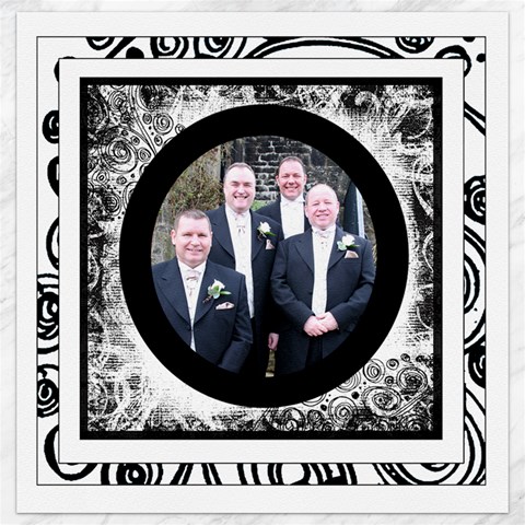 Fantasia Perfect Day Monochrome Wedding12 X 12 Canvas 2 By Catvinnat 11.4 x11.56  Canvas - 1