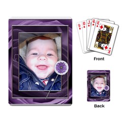 Purple Floral Playing Cards - Playing Cards Single Design (Rectangle) Purple Floral Playing Cards - Playing Cards Single Design (Rectangle)