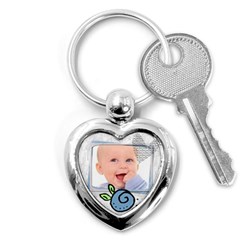 Baby blue - Key chain - Key Chain (Heart)