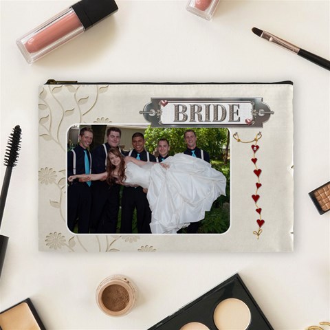 Bride/groom Large Cosmetic Bag By Lil Front