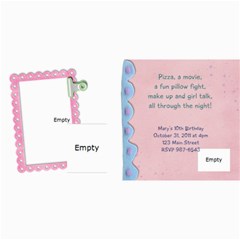 Slumber Party Invitation Photo Card