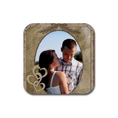 Vintage Coaster #6 - Rubber Coaster (Square) Vintage Coaster #6 - Rubber Coaster (Square)