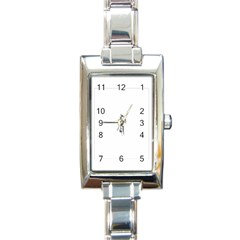 Fantasia Classic Pink Frame Rectangle Charm Watch