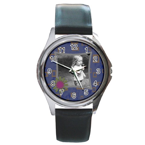 Blue Funky Watch By Amanda Bunn Front