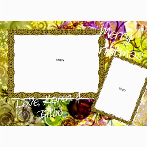 Final Christmas Card 2010 By Billy 7 x5  Photo Card - 13