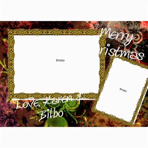 Final Christmas Card 2010 By Billy 7 x5  Photo Card - 29