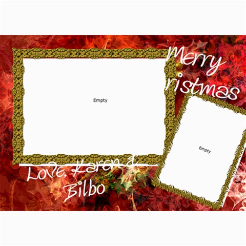 Final Christmas Card 2010 By Billy 7 x5  Photo Card - 60