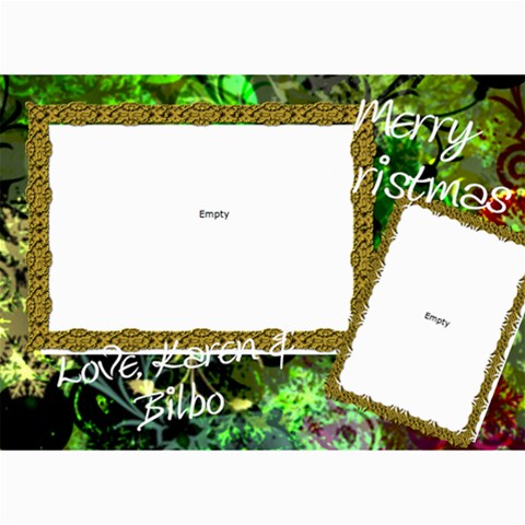 Final Christmas Card 2010 By Billy 7 x5  Photo Card - 69