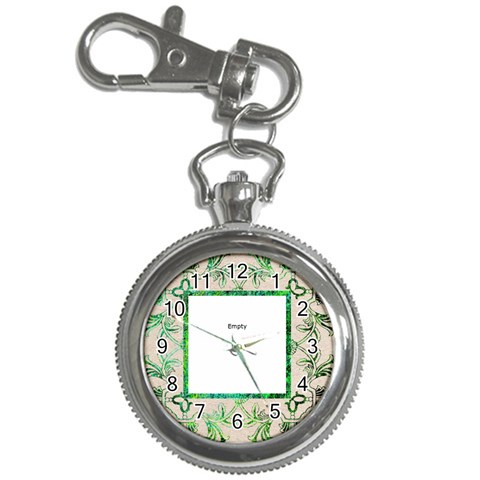 Art Nouveau Eden Lily Keychain Watch By Catvinnat Front