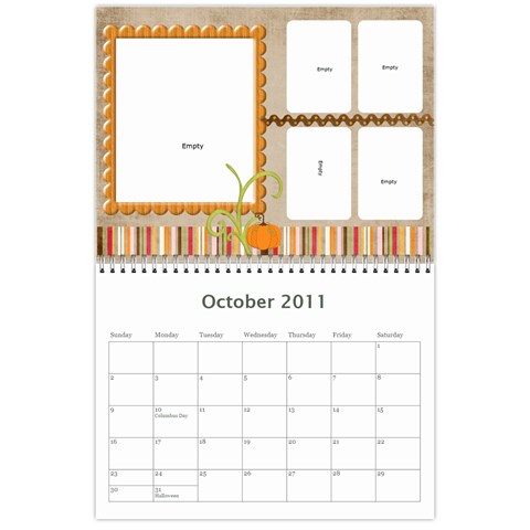 2011 Calendar By Jessica Oct 2011