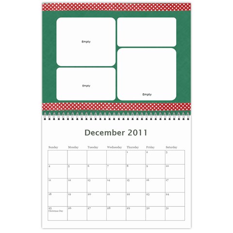 2011 Calendar By Jessica Dec 2011