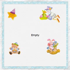 Blanky Bunny & beddy Teddy nursery canvas 20 x 20 - Canvas 20  x 20 