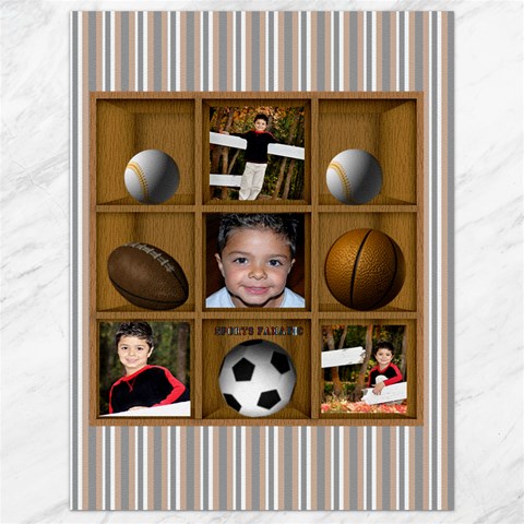 Sports Fanatic 24x18 Canvas Template By Danielle Christiansen 17.8 x23.08  Canvas - 1