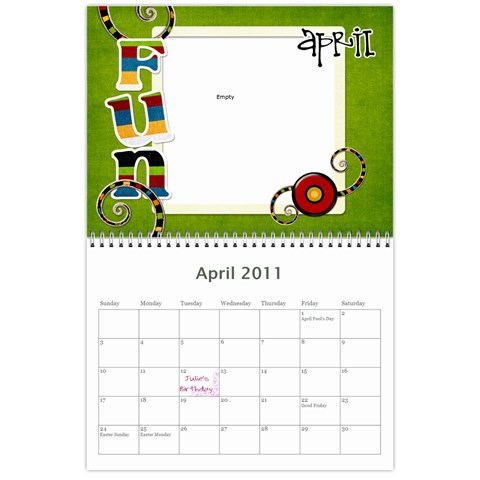 Higgins 2011 Calendar By Julie Higgins Apr 2011