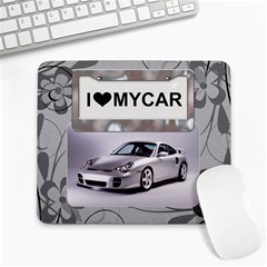 I Love My Car Large Mousepad
