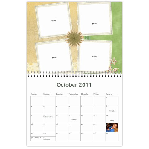 Moms Family Calender By Michelle Oct 2011