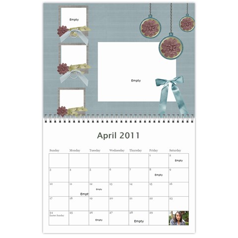 Moms Family Calender By Michelle Apr 2011