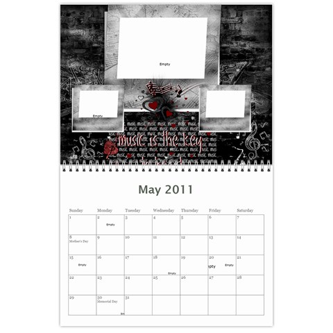 Moms Family Calender By Michelle May 2011