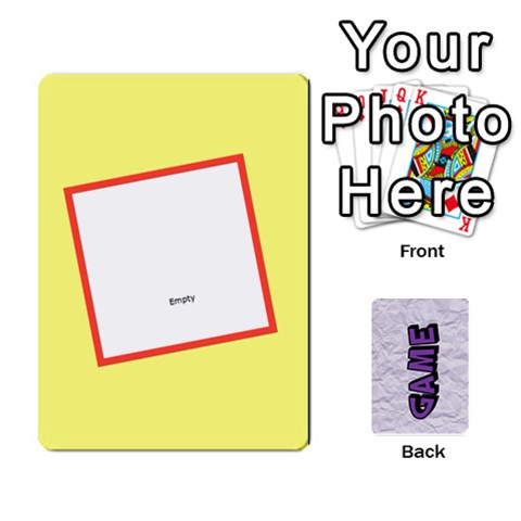 Jack Memory Game With Your Own Photos Front - HeartJ