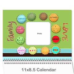 2011 Hepworth Calender 18 month - Wall Calendar 11  x 8.5  (12-Months)