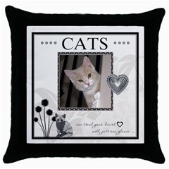 Cats can Steal Your Heart Throw Pillow Case (5 styles) - Throw Pillow Case (Black) Cats can Steal Your Heart Throw Pillow Case (5 styles) - Throw Pillow Case (Black)