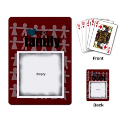 My Family Cards red2 - Playing Cards Single Design (Rectangle)