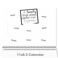 Dad s 2011 Calendar - Wall Calendar 11  x 8.5  (12-Months)