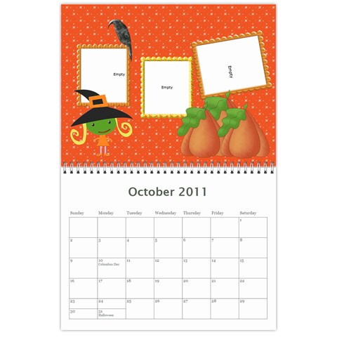 2011 Calender By Lindsay Mizer Oct 2011